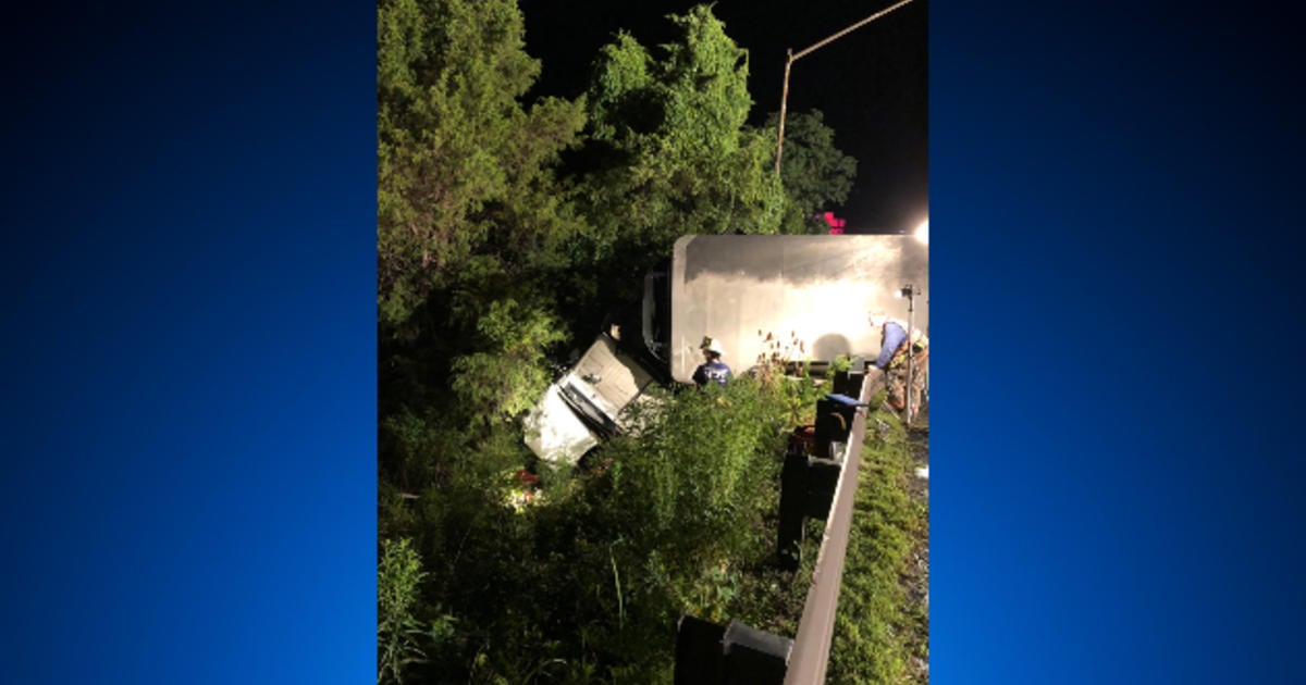 Tractor Trailer Carrying 40k Pounds Of Chocolate Hits Police Car Overturns In Montgomery County 8538