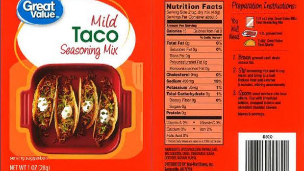 great-value-taco-seasoning-recall 