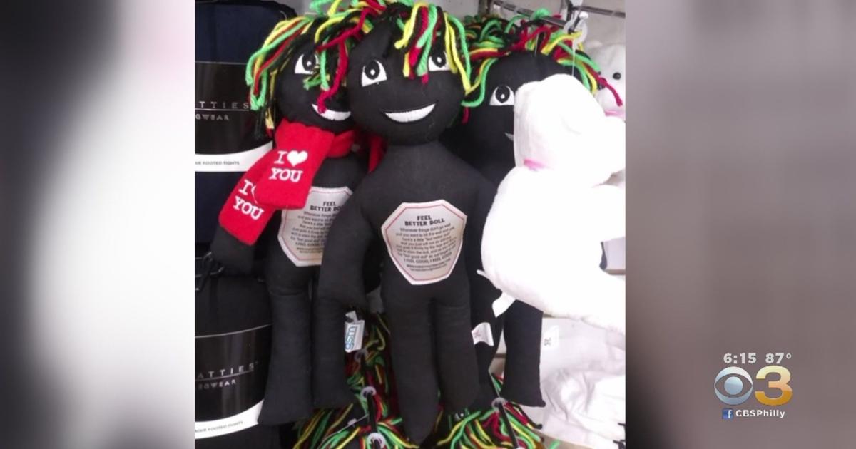 Black rag dolls meant to be slammed against walls pulled from stores
