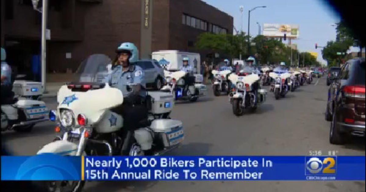 Nearly 1,000 Bikers Participate In 15 Annual 'Ride To Remember' CBS