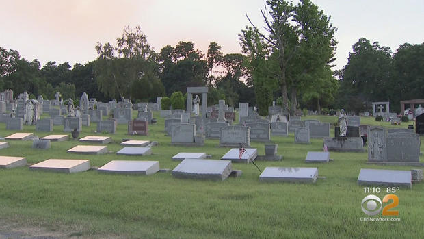 Dozens Of Headstones, Statues Vandalized In Calvary Cemetery 