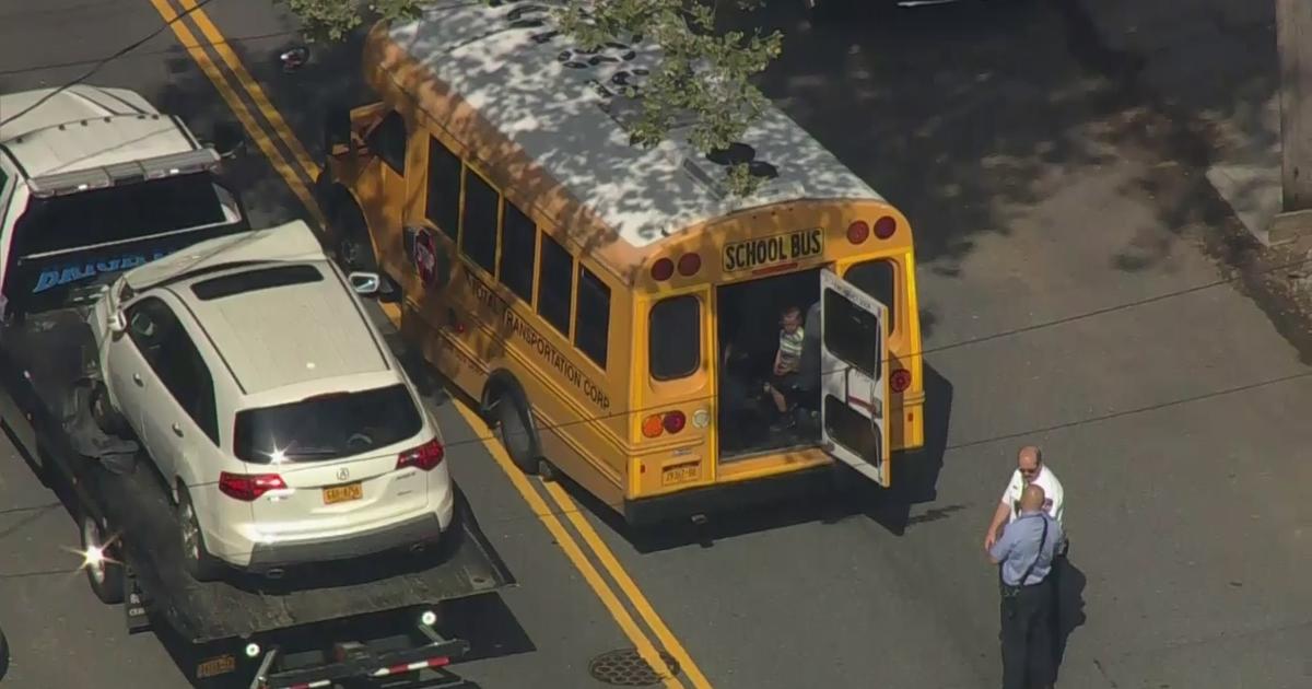 8 Injured, 1 Seriously, When School Bus, Car Crash In Brooklyn CBS