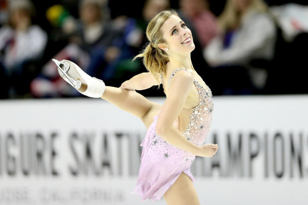 Ashley Wagner competes in the ladies free skate competition during the U.S. Figure Skating Championships at the SAP Center on Jan. 5, 2018, in San Jose, California. 