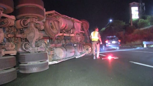 I-08 Big Rig Rollover Pinole