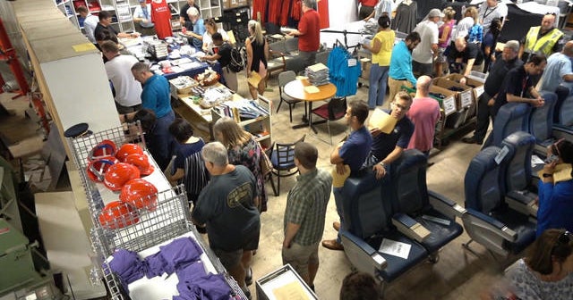 Delta Air Lines' monthly surplus sale entrances aviation fans CBS News
