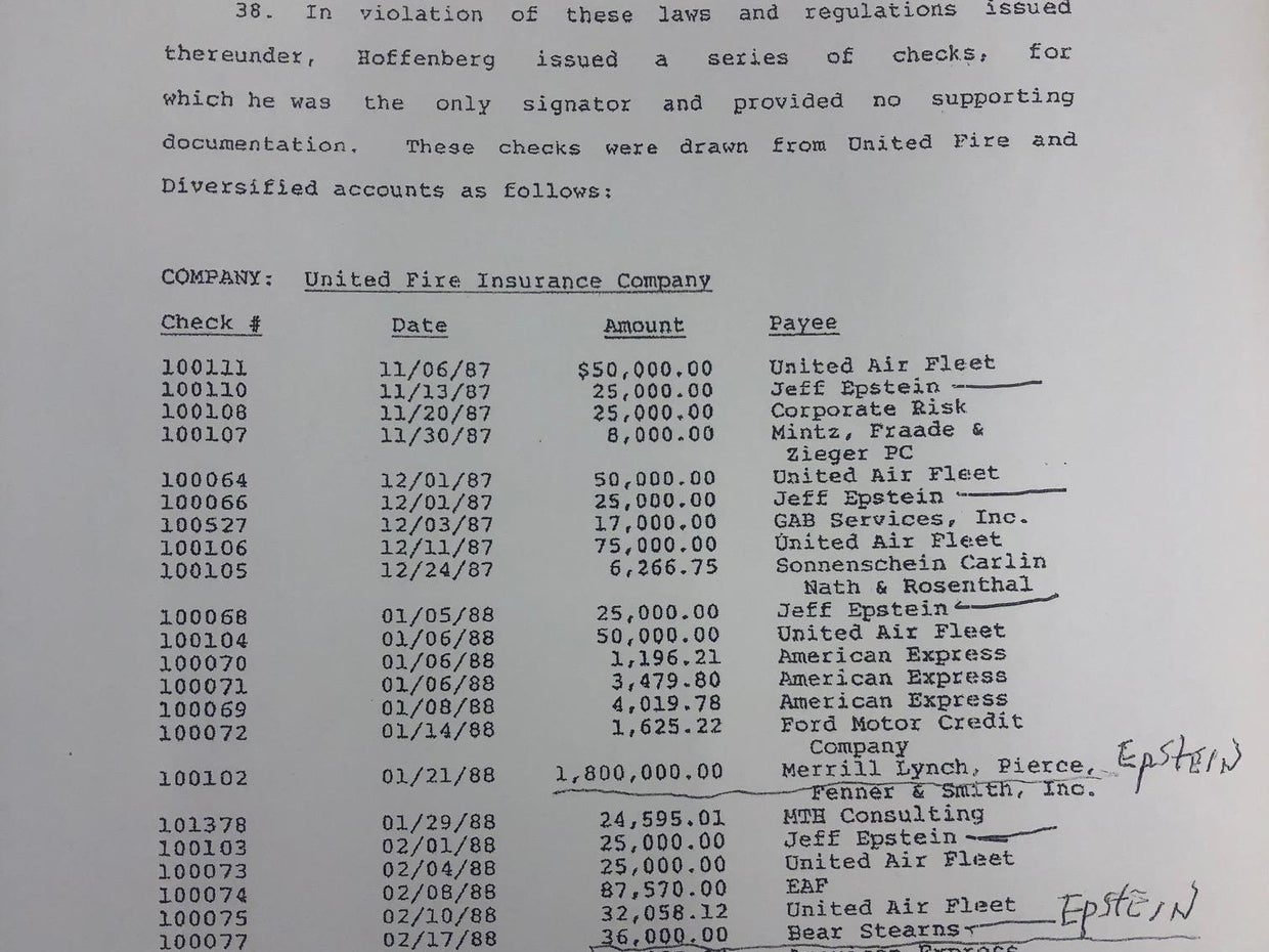 Jeffrey Epstein worked at Towers Financial with Stephen Hoffenberg, who