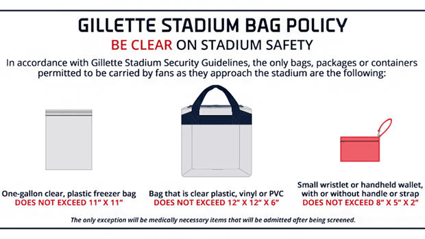 Gillette Stadium bag policy 