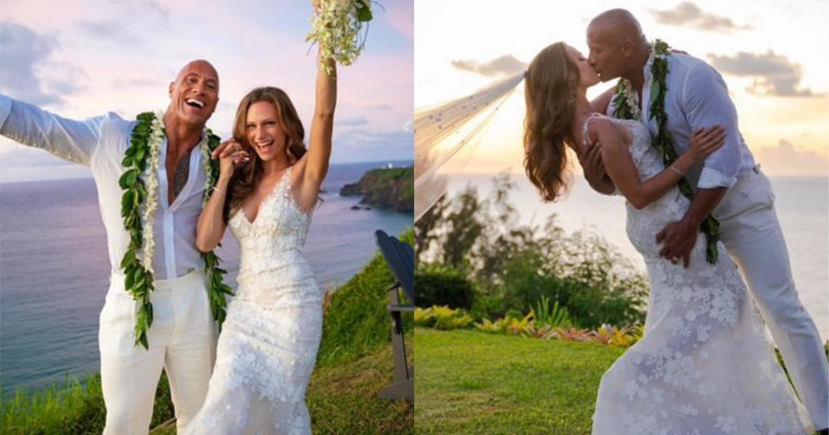 The Rock marriage: Dwayne The Rock Johnson and Lauren Hashian get married  in Hawaii - CBS News