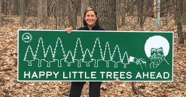 What Do Bob Ross And Michigan Have In Common Happy Little Trees Cbs