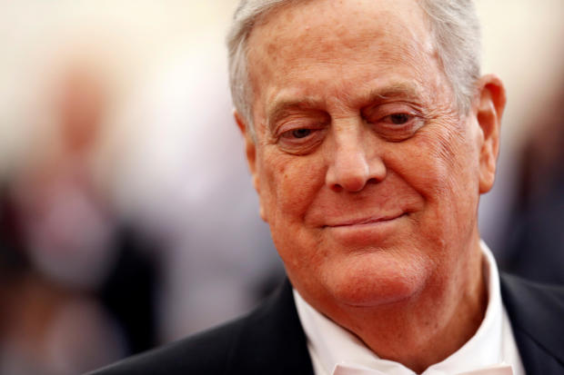 Businessman David Koch arrives at the Metropolitan Museum of Art Costume Institute Gala Benefit celebrating the opening of "Charles James: Beyond Fashion" in New York May 5, 2014. 