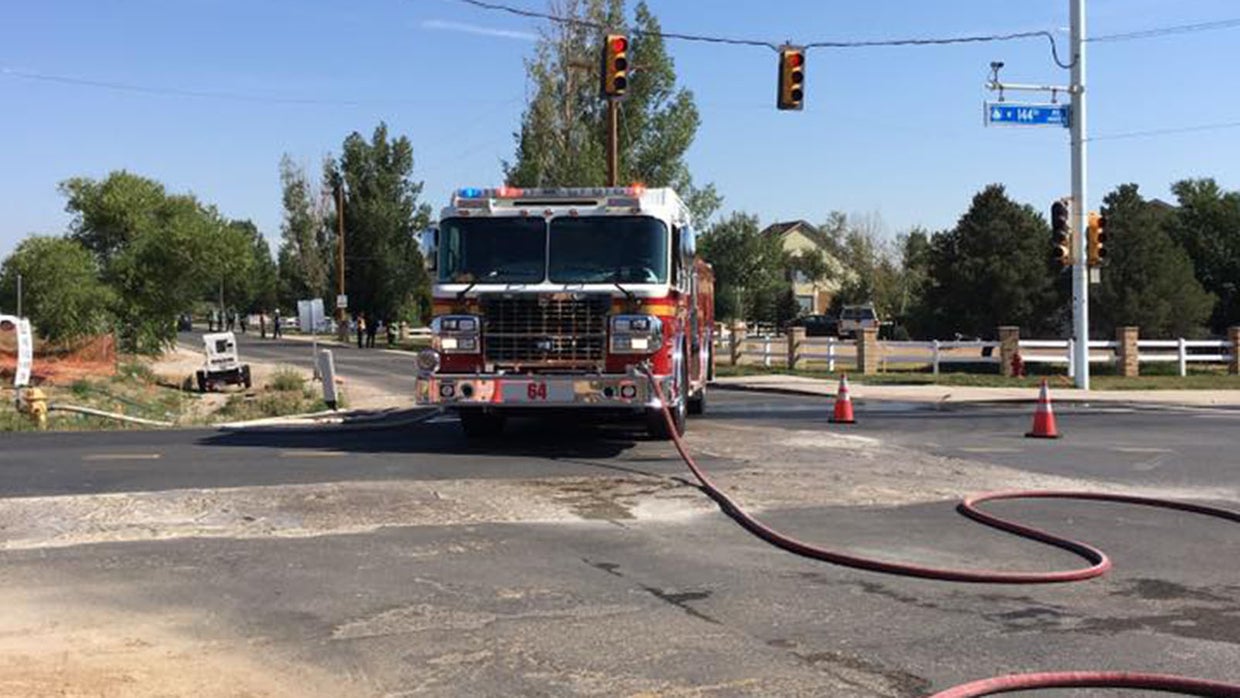 Streets Reopen After Gas Line Break In Broomfield CBS Colorado