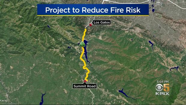 highway 17 fire safety map 