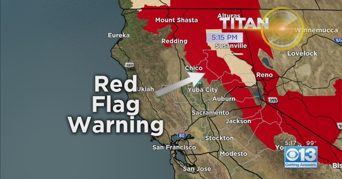 Red Flag Warning Issued For Parts Of Northern California Wednesday ...