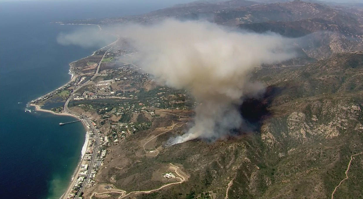 2-Alarm Brush Fire Erupts In Malibu, Burns 40 Acres - CBS Los Angeles