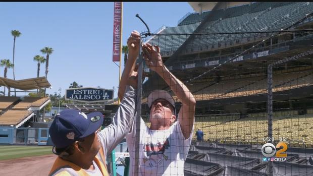 Dodger Stadium Extends Protective netting 