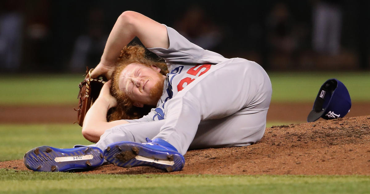 Dodger Rookie Pitcher Hit In The Head By Line Drive During D-Backs Game ...