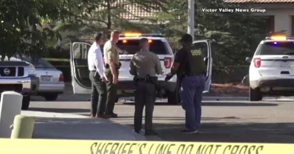 CAUGHT ON VIDEO Victorville Suspect Shot, Wounded After Wrestling Away
