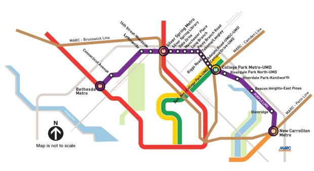 Purple Line Map 
