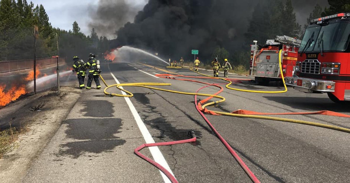 1 Person Dead After Fiery HWY 50 Crash In South Lake Tahoe - CBS Sacramento