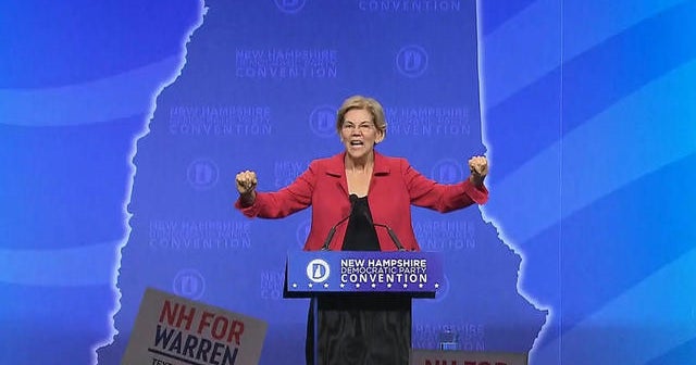 Elizabeth Warren rises in latest CBS News Battleground Tracker - CBS News