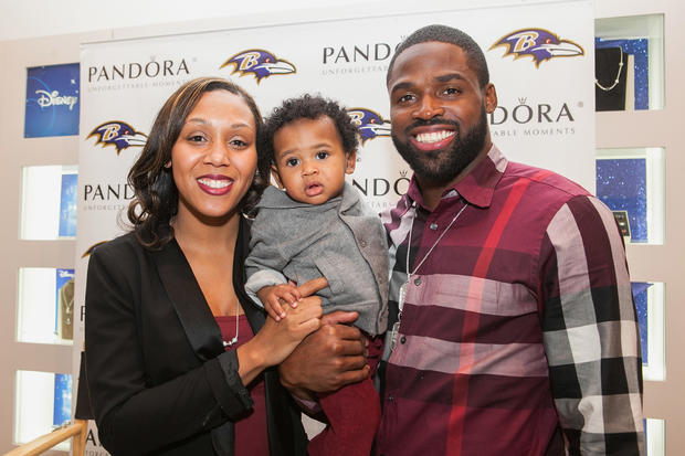 PANDORA Jewelry In-Store Event With Torrey Smith And Wife Chanel Smith 