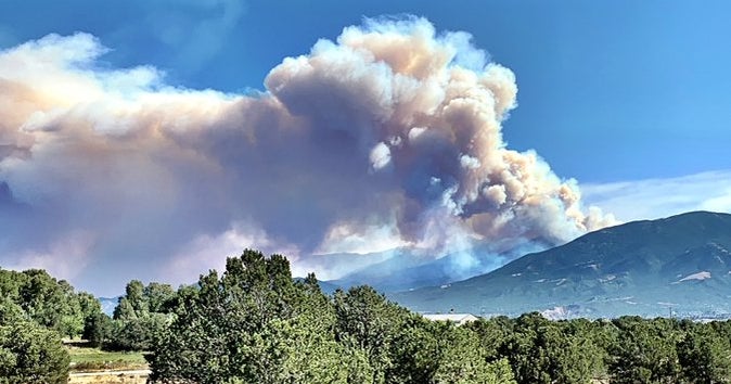 Smoke From Decker Fire Near Salida Can Be Seen For Miles CBS Colorado