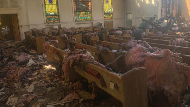 shearden church fire destruction 
