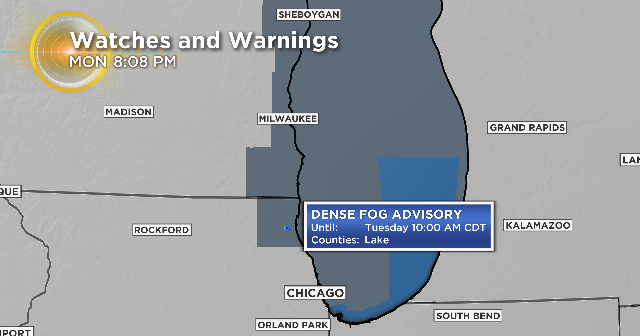 Chicago Weather: Dense Fog Advisory For North Suburbs - CBS Chicago