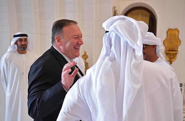 U.S. Secretary of State Mike Pompeo takes part in a meeting with Abu Dhabi Crown Prince Mohammed bin Zayed al-Nahyan in Abu Dhabi 