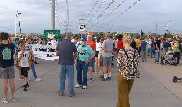 Global climate strike in downtown Dallas 
