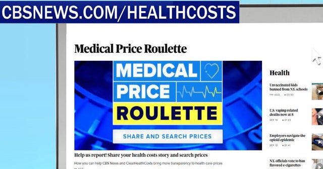 Medical Price Roulette: Same procedure, different price - CBS News
