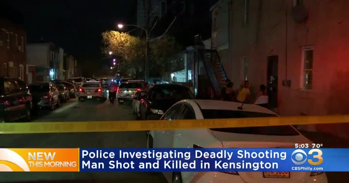 Man Shot, Killed Near His Home In Kensington, Police Say - CBS Philadelphia