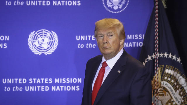 President Trump Holds News Conference In New York As World Leaders Gather In NYC For United Nations General Assembly 