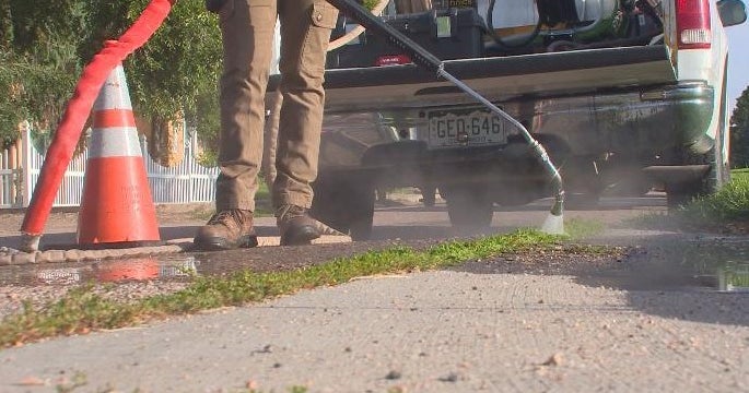 Monument Ditches Chemicals For Steam To Kill Weeds CBS Colorado
