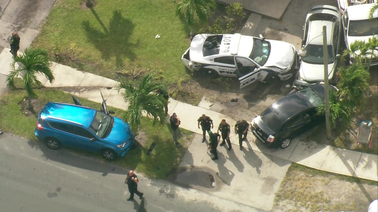 2 Hurt, Including Fort Lauderdale Officer, After Pursuit Ends In Crash ...
