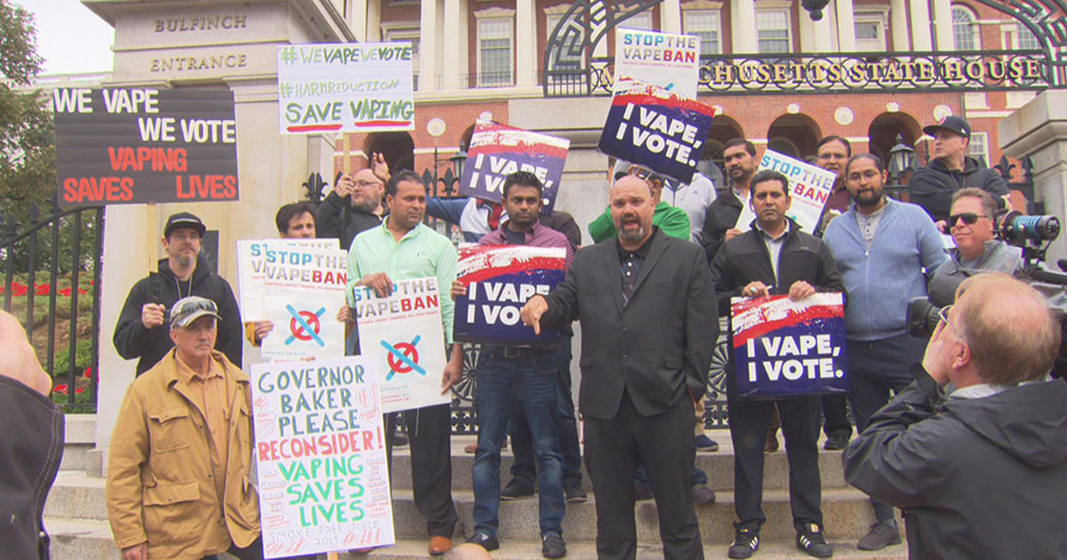 Vaping Saves Lives Group Protests Massachusetts Vape Ban Outside