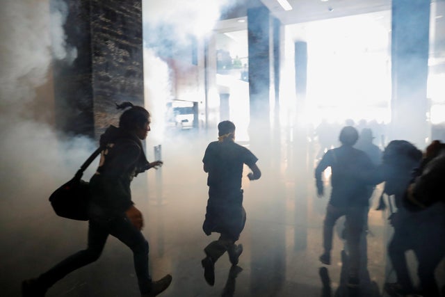 Protest against Ecuador's President Lenin Moreno's austerity measures in Quito