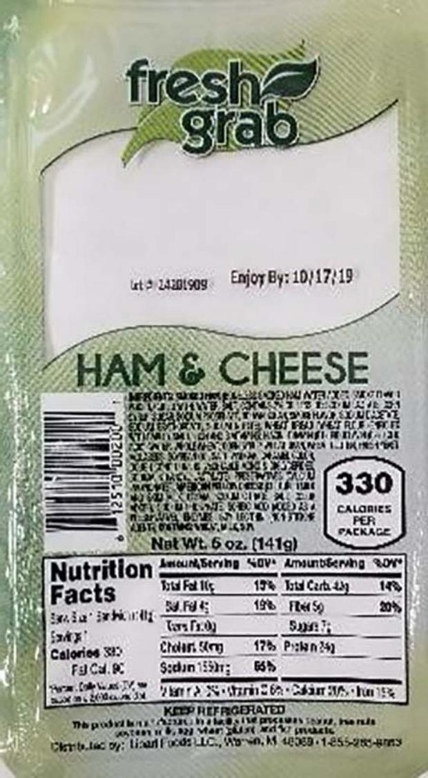 Fresh Grab Ham &amp; Cheese Wedge Sandwiches 