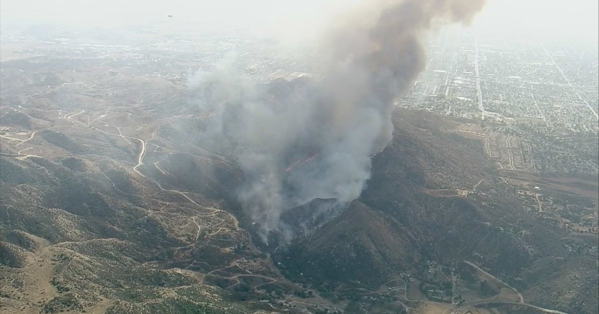 Reche Fire, North Of Moreno Valley, Now 75 Percent Contained CBS Los