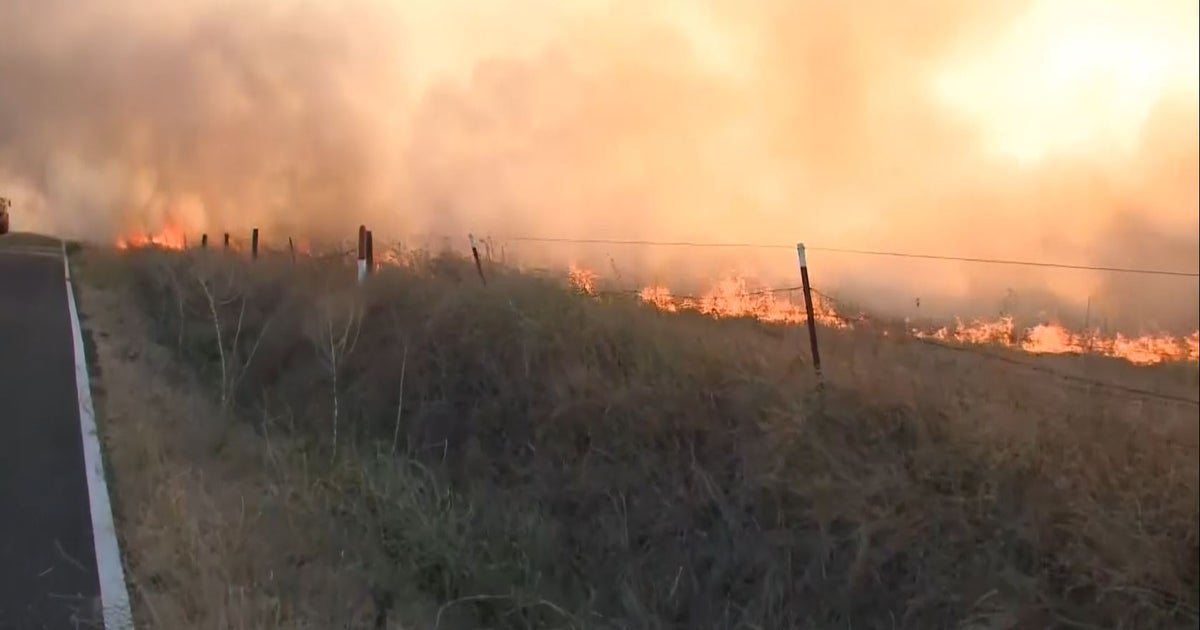 Brush Fire In Rio Vista Burns 380 Acres, Closes Highway 12 Lanes - CBS ...
