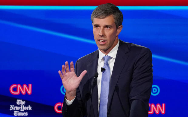 Democratic presidential candidate and former Rep. Beto O'Rourke speaks during the fourth U.S. Democratic presidential candidates 2020 election debate at Otterbein University in Westerville, Ohio U.S. 