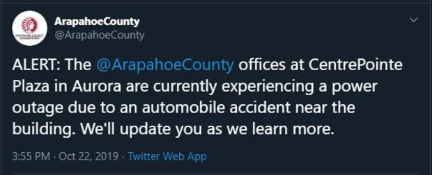 arapahoe county tweet 