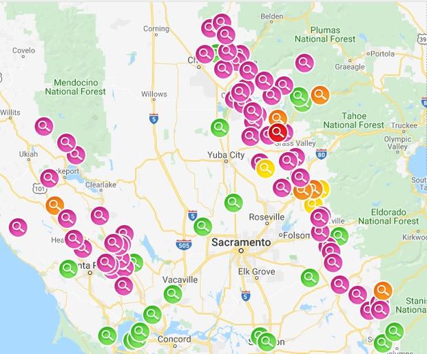 PGE OUTAGE MAP 350 