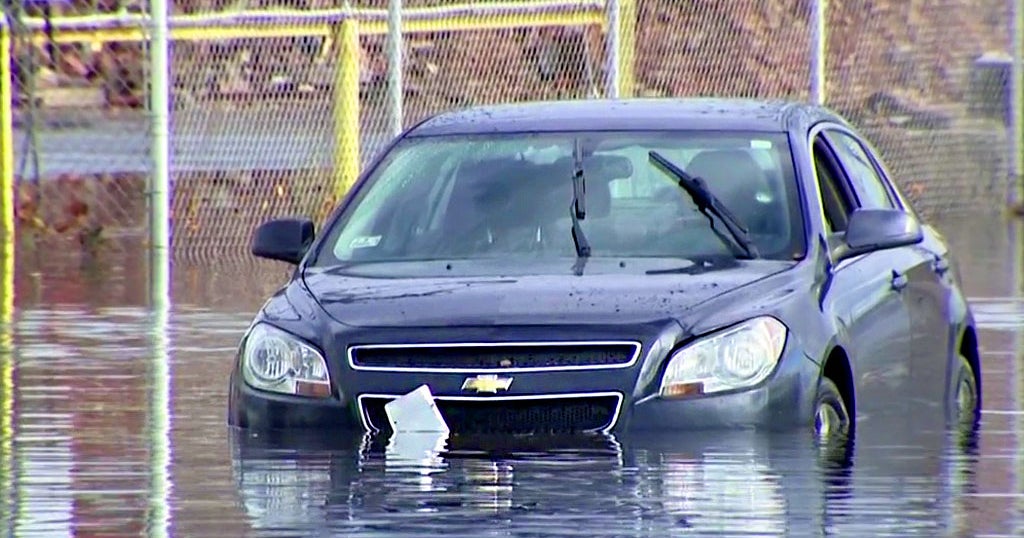 Newark Under Flooding Advisory Following Sunday's Heavy Rainfall CBS