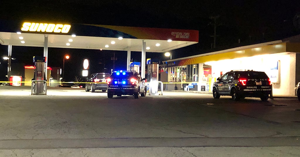 Shaler Police On Scene Of Armed Robbery At Gas Station - CBS Pittsburgh