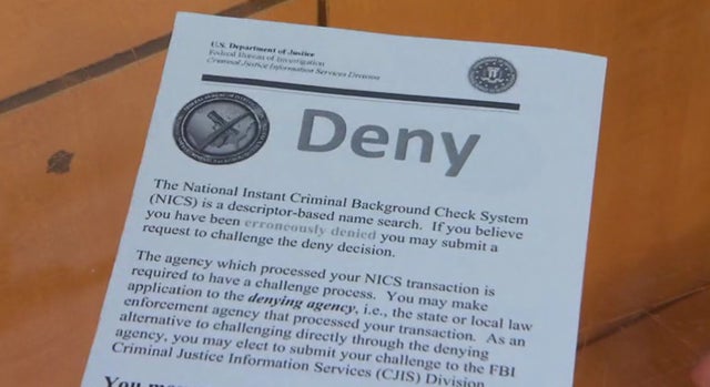 ATF gun denial notice 