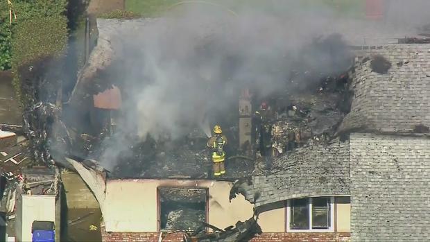Aircraft Crashes Into Home In Upland 