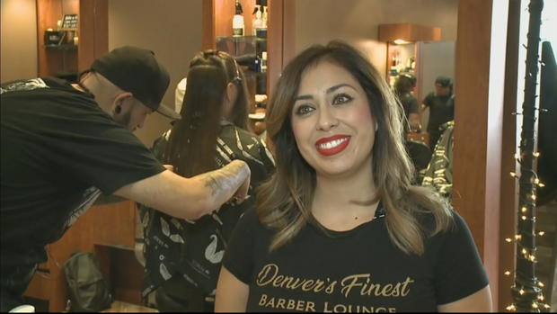 Adina Marinez haircuts for veterans barber shop denver 
