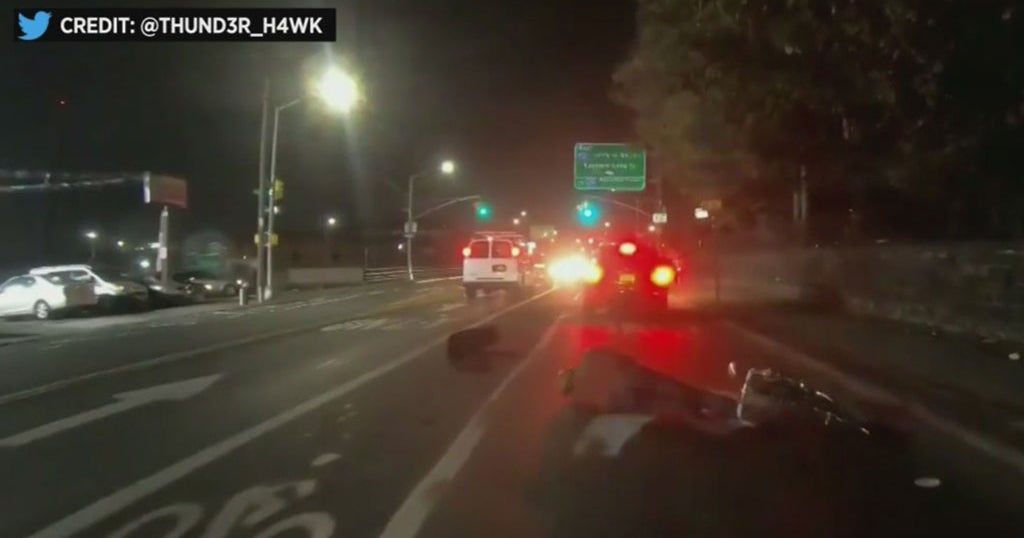 Caught On Camera: Cyclist Struck By Hit-And-Run Driver In Queens - CBS ...