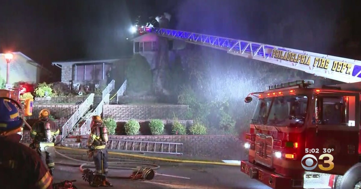 Firefighters Battle House Fire In West Mount Airy CBS Philadelphia